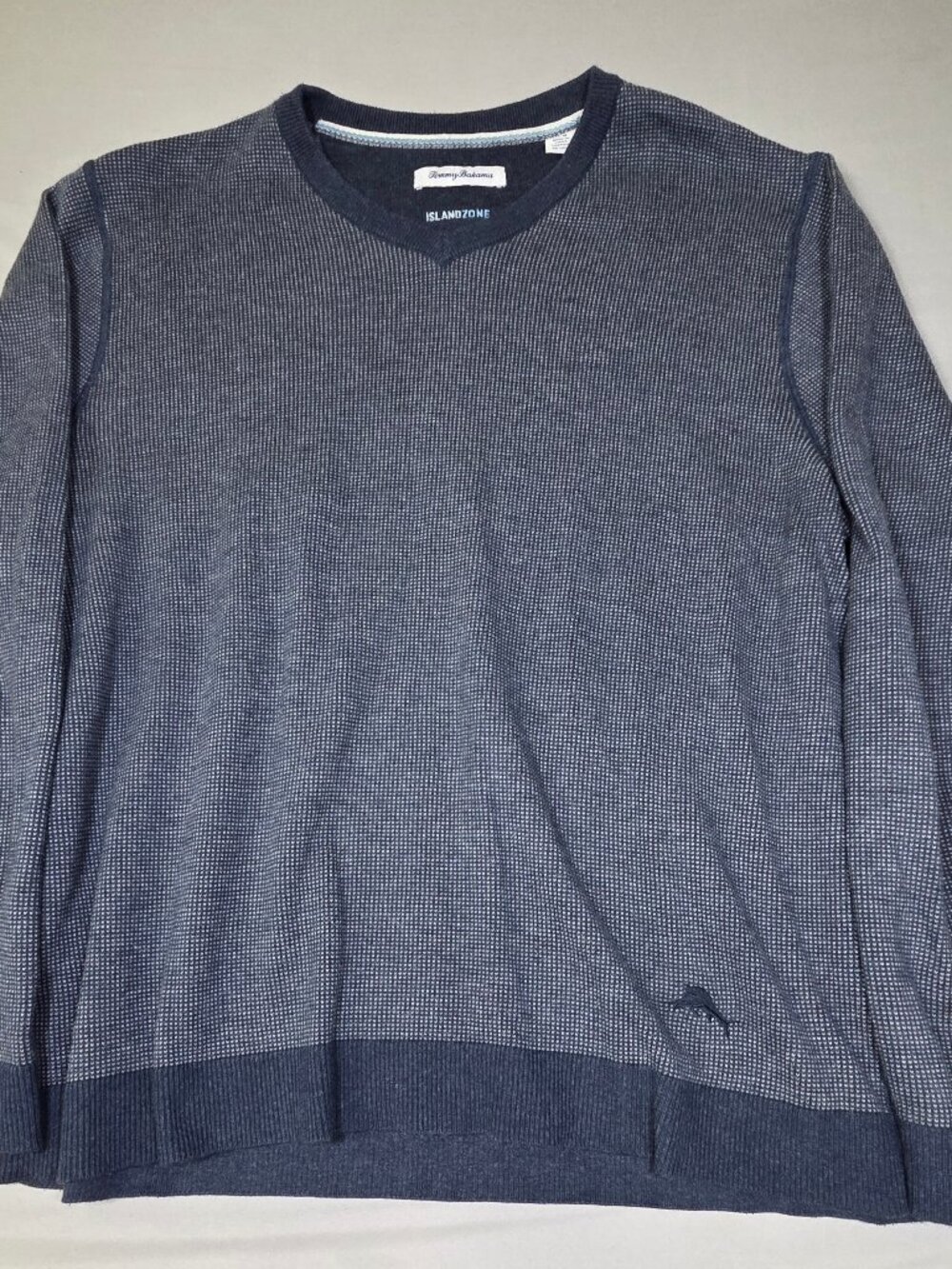 Tommy Bahama IslandZone Navy LS V-Neck L